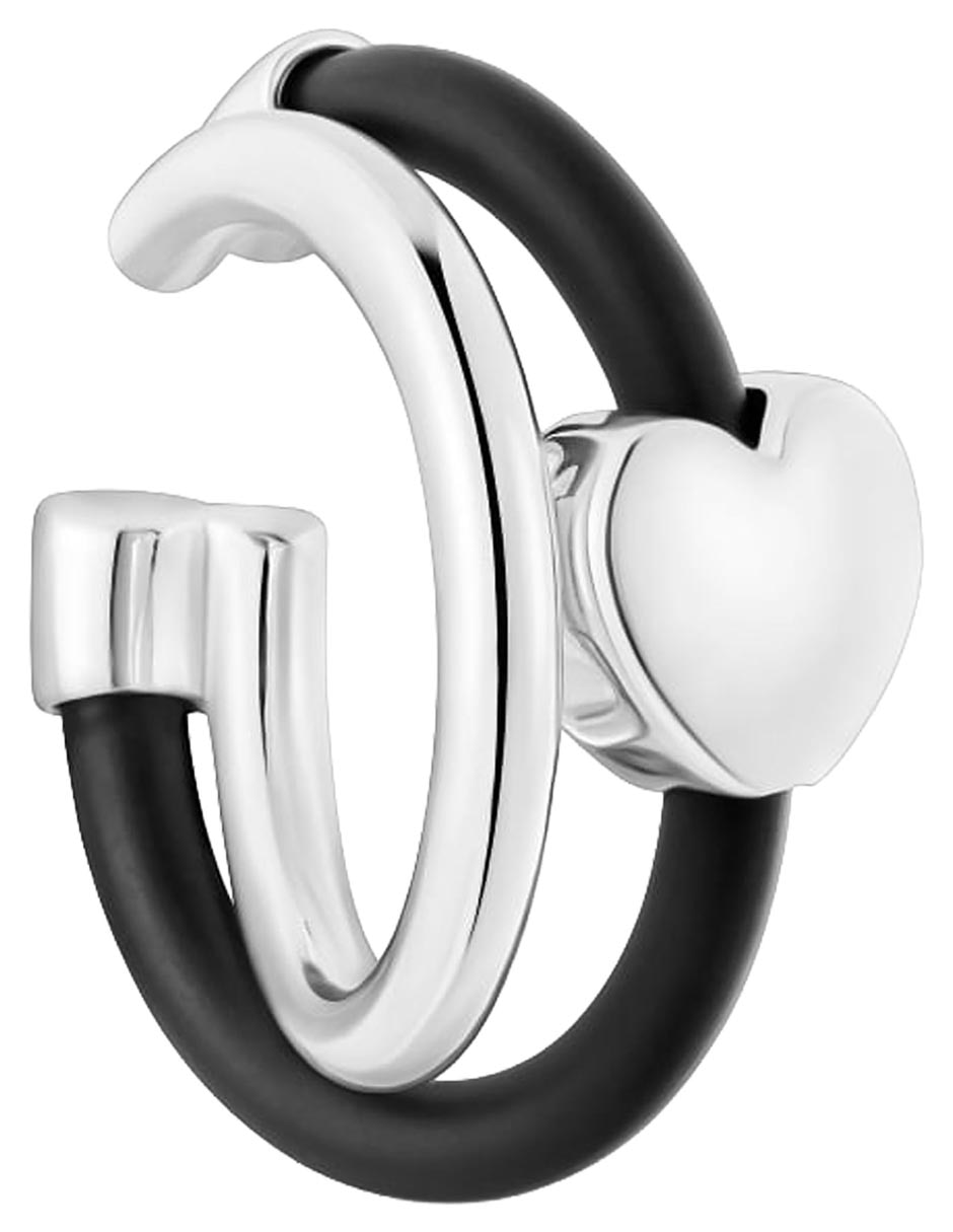 Arete ear cuff de corazón Tous Bold Motif de plata P 925 con acabado brillante